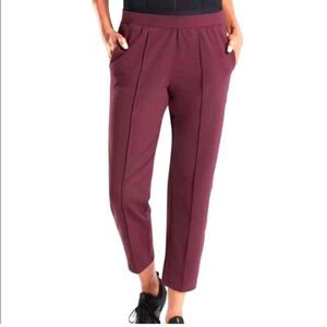 Athleta Burgundy Track Pants